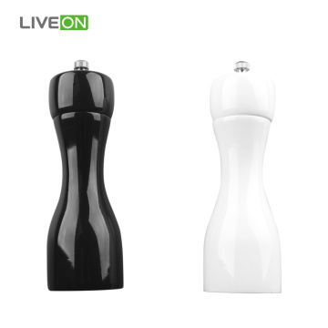 2 pcs Rubber Wood Pepper Grinder Set