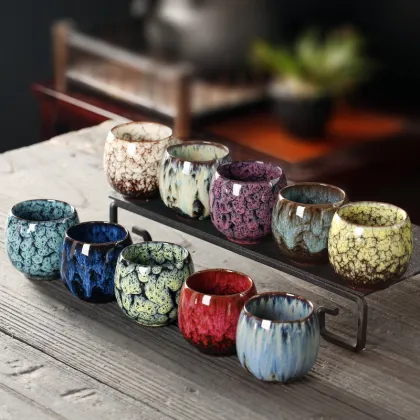 Wholesale China Ceramic Tea Cups and Pottery Drinkware Sets