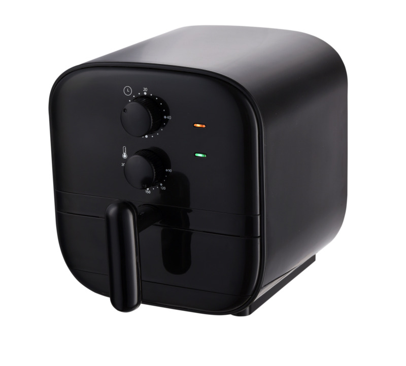 Compact Air Fryer for Healthier Food in Minutes, Ideal for Small Spaces  Auto Shut Off, Analog  1200 Watt