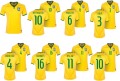 Brazil 2014 World Cup bóng đá bóng đá áo sơ mi đồng phục Jersey bóng đá mô hình bán buôn