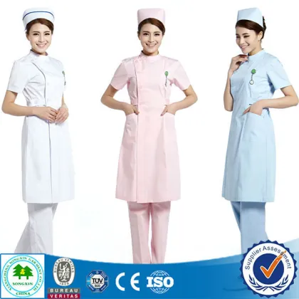 2015 Fashion nurse hospital uniform designs , medical scrubs, hospital uniforms short-Sleeve