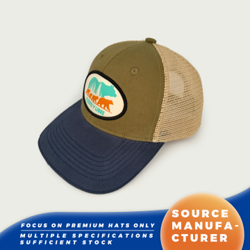 Topi Bisbol Cuci Trucker Mesh Patch Keluarga Beruang