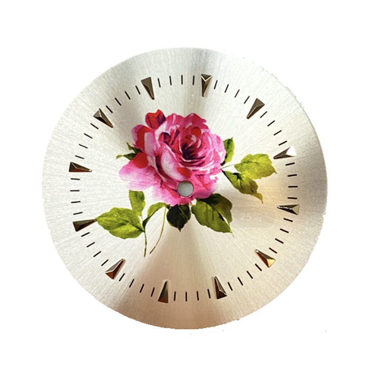 Printing Flowers Sunray Dial For Quartz Wrist Watch