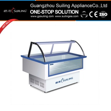 Display vegetable and meat island freezer DCLC-2000X