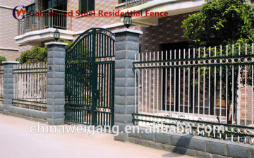 colour steel fencing/black steel fencing/wrought iron steel fencing