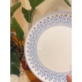 Retro green polka dot yellow tire porcelain