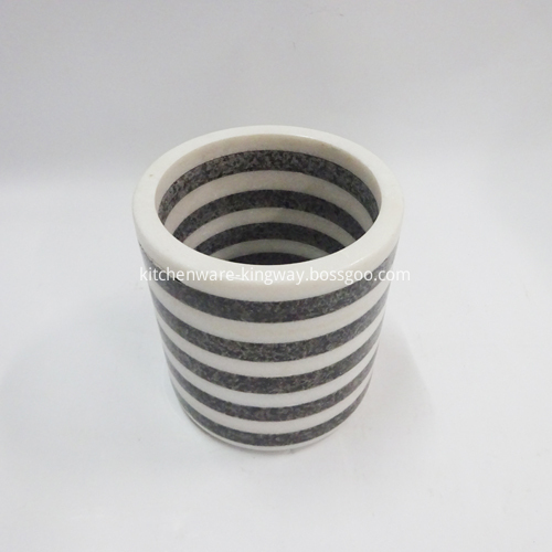 Marble Toothbrush Toothpaste Holder with Strip