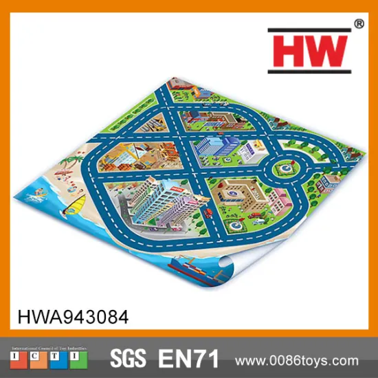 Funny Education City Games Kids Play Mat