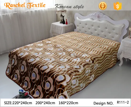 100% polyester spain market 1ply 1 side embossed good thickness blanket