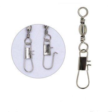 Best Copper Barrel Swivel with Interlock Snap for Fishing Tackle