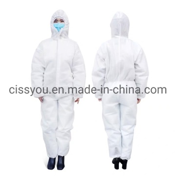 Microporous Safety Chemical Protective Suit Disposable Coverall Disposable Nonwoven Coverall