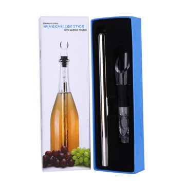 Metal Wine Cooler & Beer Cooling Stick with Stopper