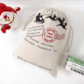 Custom Santa Sack сыйлық фестивалі кенептер салынған қапшықтар