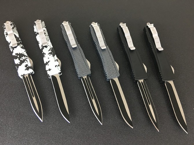 Cina Coltello Microtech Nero Automatico OTF con Rompivetro Produttori