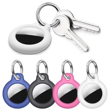 Full Protective Anti-Scratch PC TPU Case with Keychain Holder for AirTag Tracker
