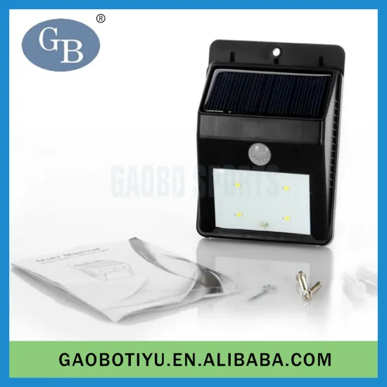 Promotional 4 LED Outdoor Solar Powered Wall Mounted Sensor Light
