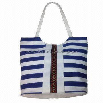 Fashion Canvas Handbag with Silkscreen Printing