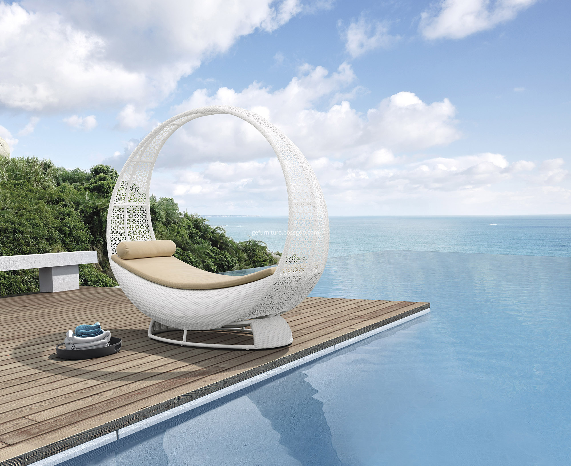 Garden Chaise Lounge Chair