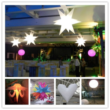 Advertising Decoration Inflatable Stars with LED Light CE RoHS Pass