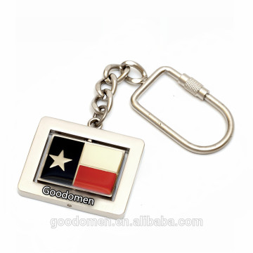 Custom make low price national flag floating keychain