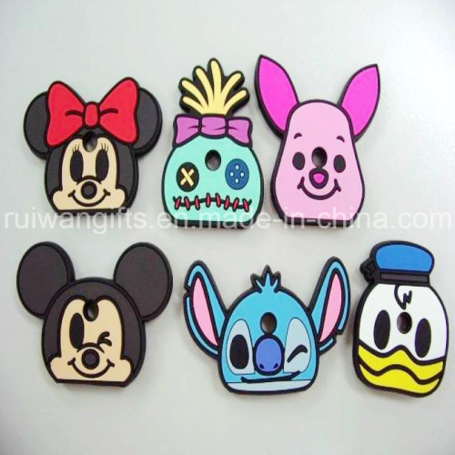 Animal 3D PVC Rubber Key Cap in Different Shapes