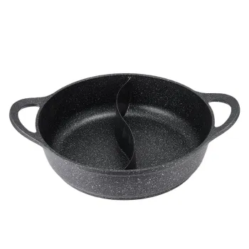 Modern Minimalist High-Temperature Resistance Casserole Pot with Glass Lid and Two Ears