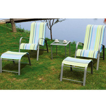 5pcs Steel Conversation/Outdoor Lounge Chair Set