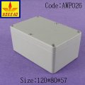 Caja de empalmes de aluminio IP67 caja de empalmes de caja de aluminio Caja de empalme electrónica de carril Din caja de caja eléctrica hermética e