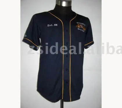 Coolmax 100%polyester baceball shirt