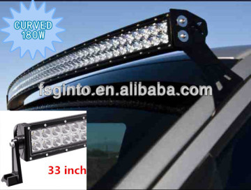 33 inch 180W 4x4 Cree Led Car Light, curved led light bar off road,electric combo