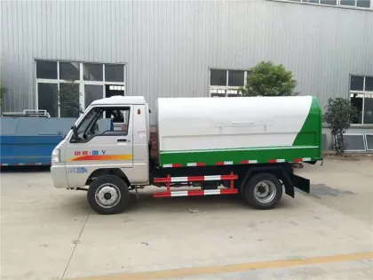 KAMA rear double wheels Sealed garbage truck