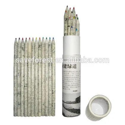 Tube for prismacolor colored pencils made of papers