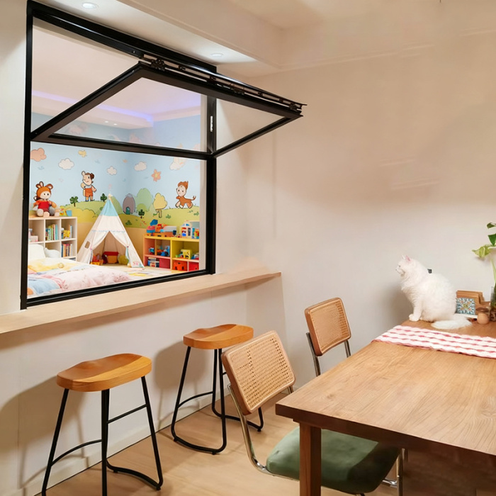Yukarıya Açılan Katlanır Pencere Modern Güneş Odaları