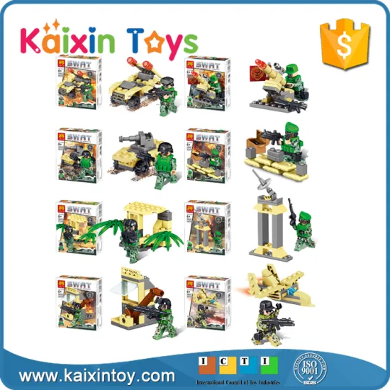 10284736 ABS Blocks Toys Assemble Mini Military Figures