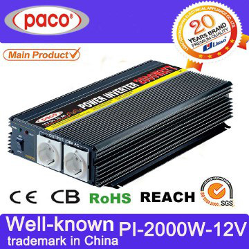 DC inverter 2000W,off grid 12V DC to 220V/110V AC,with CE CB ROHS cert