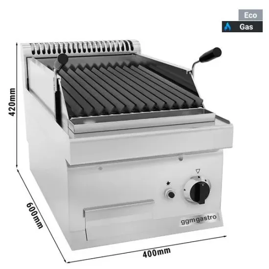 High Quality Gas Lava Stone Grill Gas Charbroiler