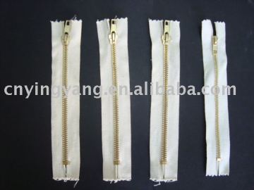 brass zipper
