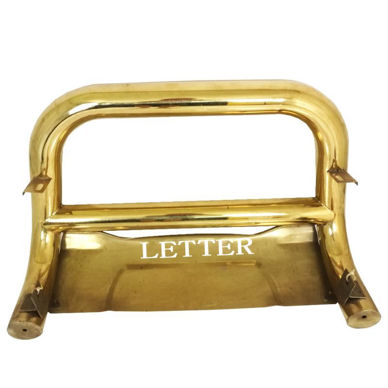 Bull Bar Nudge Bar Gold plated front bumper