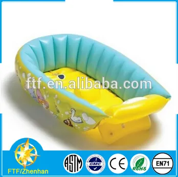 2016 Safty plastic inflatable baby bath tub pool