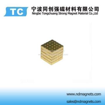Au Coated Cube Magnets 8x8x8mm 
