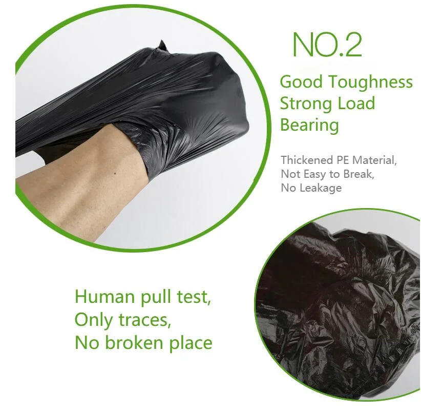 Flat Mouth Garbage Bag for Hotel Canteen Restaurant Kitchen Property Flat Mouth Garbage Bag