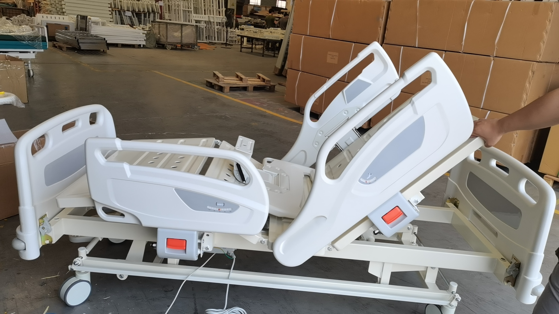 electric five function hospital bed