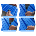 Hoja de techo corrugado de plástico de plástico impermeable