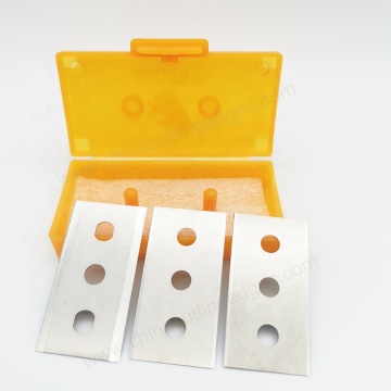 Tungsten Carbide Double Edge Knife with 3 Holes - Razor Blades