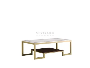 Living Room White Natural Marble Center Coffee table