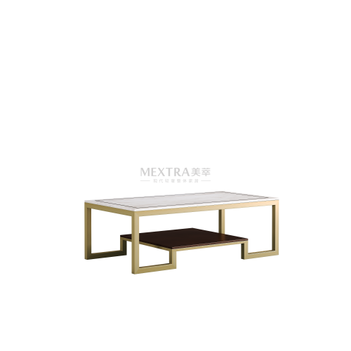 Salon table basse centrale en marbre naturel blanc