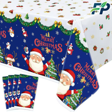 क्रिसमस सजावट जन्मदिन की पार्टी प्लास्टिक मेज़पोश