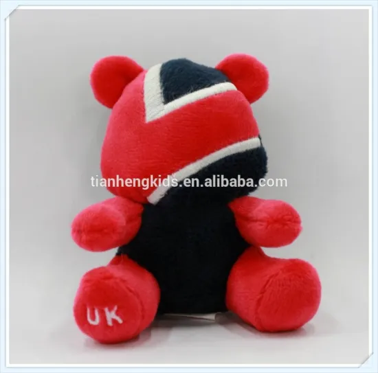 National Flag Bear Series - soft Keychain (UK)