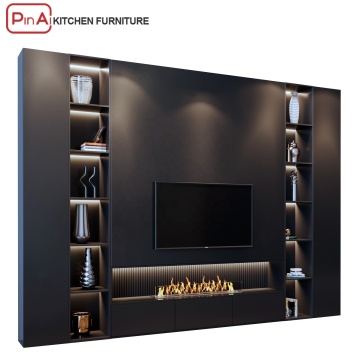 Pinai Luxury Modern Wall Mounted TV TV สำหรับเฟอร์นิเจอร์ห้องนั่งเล่น