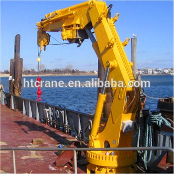 Electric Hydraulic marine deck Telescopic Crane for Sale